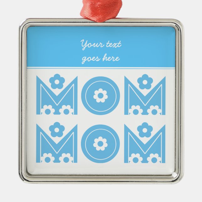 Mum Mother's Day custom ornament (Front)