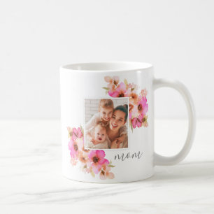Mum Mother's Day Floral Photo Coffee Mug
