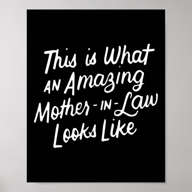 Mum Mothers Day Gift Mother In Law From Daughter S Poster (Front)