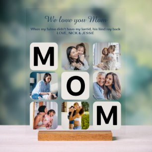 Mum Mother's Day Photo Collage Acrylic Sign