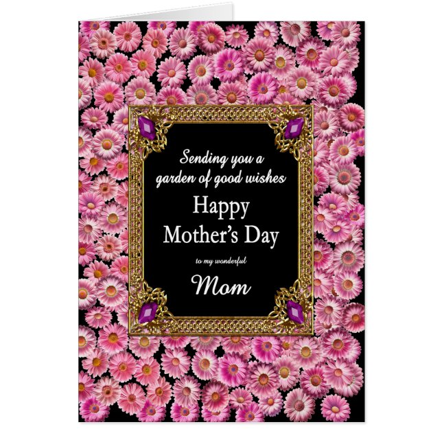 Mum Mother's Day Pink Daisies (Front)