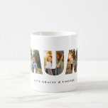 Mum multi photo modern elegant mothers day coffee mug<br><div class="desc">Mum multi 3 photo modern typography gift. Ideal for contemporary elegant mothers day,  birthdays or Christmas home decor art mug gifts. Modern black and white design,  colour can be customised to suit your decor and style.</div>