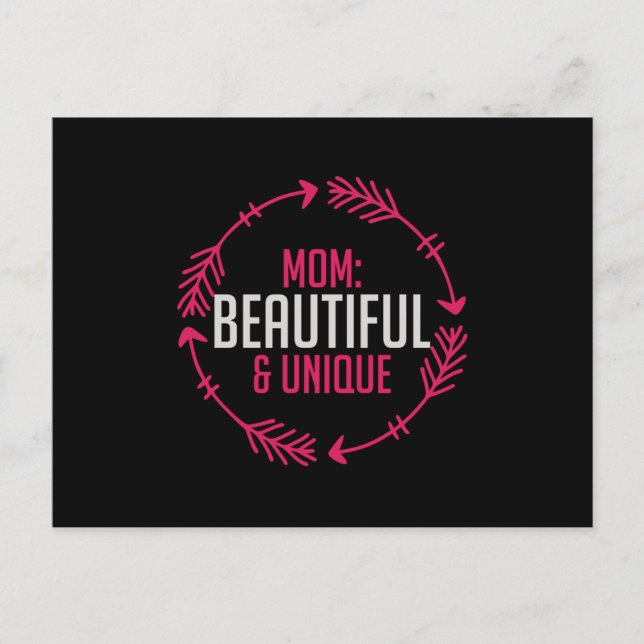 Mum - Mum Beautiful & Unique Postcard (Front)