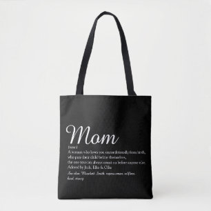 Mum, Mum, Mother Definition Script Best Ever Tote Bag