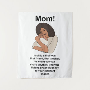 Mum Mummy Mother Quote Birthday Tapestry