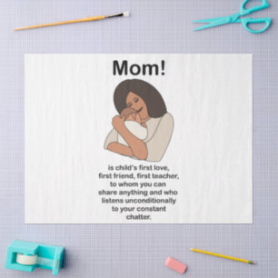 Mum Mummy Mother Quote Birthday Tissue Paper