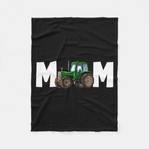 Mum mummy of the birthday boy kid tractor farmer fleece blanket
