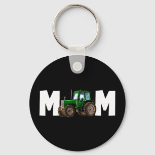 Mum mummy of the birthday boy kid tractor farmer key ring