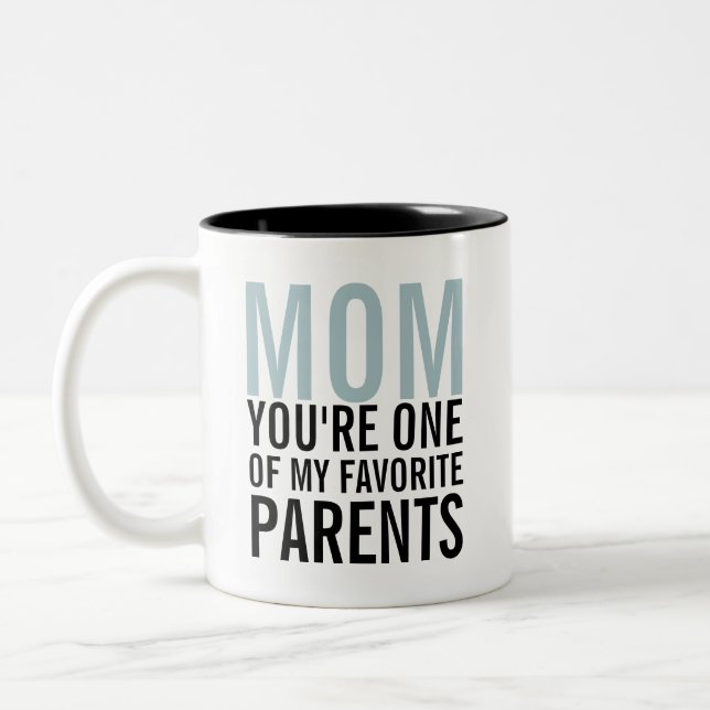 Mum My Favourite Parent Mother's Day Coffee Mug (Left)