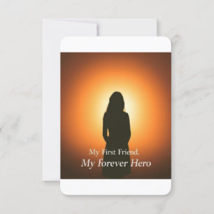 Mum: My First Friend, My Forever Hero Heartfelt Invitation