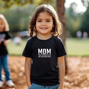 Mum My Forever Superhero orange Baby T-Shirt