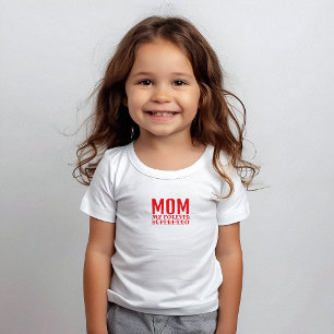 Mum My Forever Superhero red Baby T-Shirt