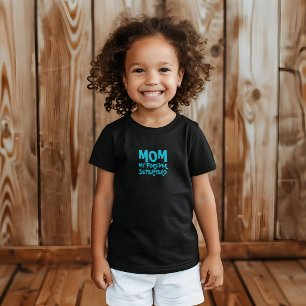 Mum My Forever Superhero turquoise Baby T-Shirt