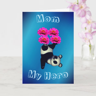 Mum My Hero Juggling Panda Mother's Day Card