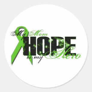 Mum My Hero - Lymphoma Hope Classic Round Sticker