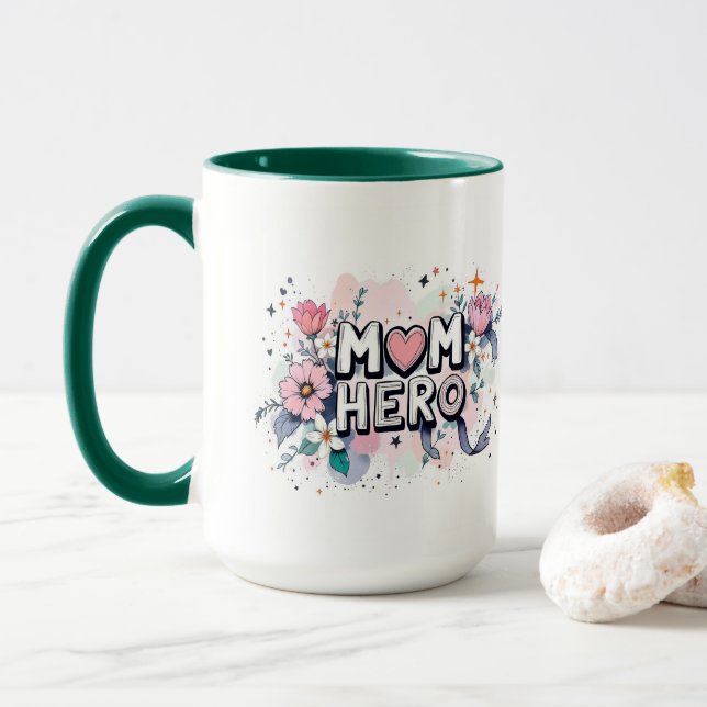 Mum my Hero Mug (With Donut)