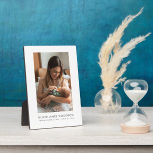 Mum New Baby Photo Keepsake Plaque
