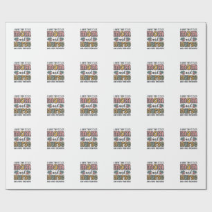 Mum Nurse Floral Vintage Quote Design_1 Wrapping Paper