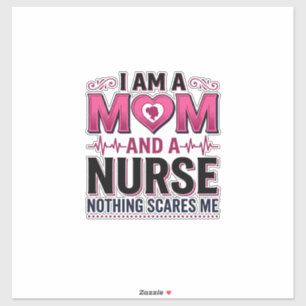 Mum Nurse Nothing Scares Me Vintage Engraving Shir