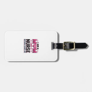Mum Nurse Nothing Scares Me Vintage Engraving Shir Luggage Tag