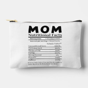 Mum Nutritional Facts Accessory Pouch