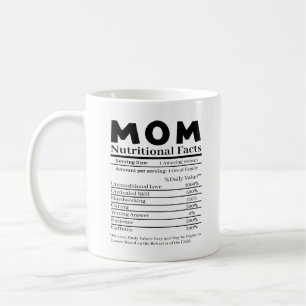 Mum Nutritional Facts Coffee Mug