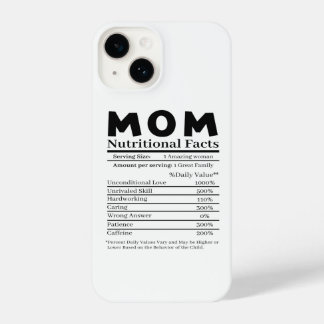 Mum Nutritional Facts iPhone 14 Case