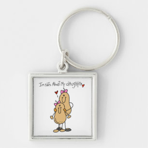 Mum - Nuts About My Daughter T-shirts and Gifts Key Ring