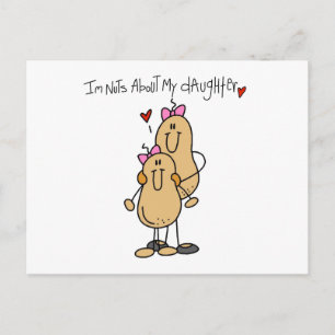 Mum - Nuts About My Daughter T-shirts and Gifts Postcard