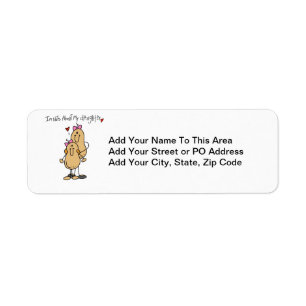Mum - Nuts About My Daughter T-shirts and Gifts Return Address Label