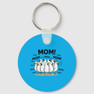 Mum Ocean Life Mothers Day Funny Seagull Mum Bird Key Ring
