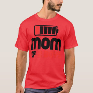 Mum of 2 Boys  Funny Mother's Day T-Shirt Copy