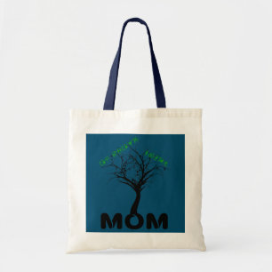 Mum of 2Boys + 1girl Design tree its roots and Tote Bag