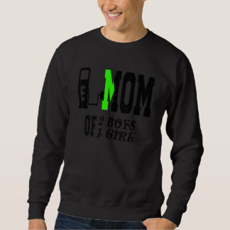 Mum Of 2boys + 1girl No Gas Zero Needle No Pressur Sweatshirt