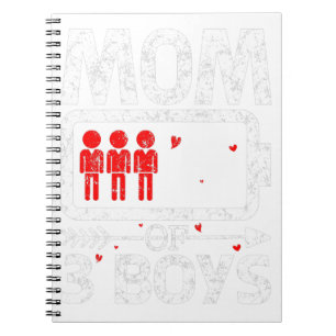 Mum of 3 boys low battery T-Shirt Notebook