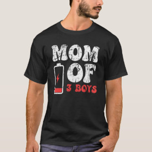 Mum Of 3 Boys Mother's Day T-Shirt