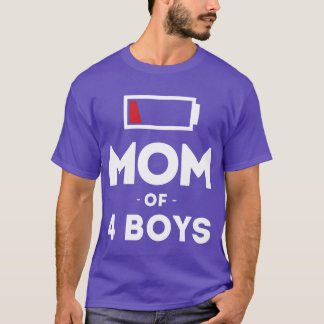 Mum Of 4 For Mother Mum vintage T-Shirt