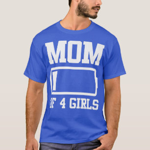 Mum of 4 Girls Funny Mother's Day Premium T-Shirt