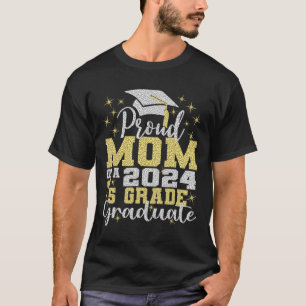 Mum Of 5th Grade Graduate 2024 Elementary Graduati T-Shirt