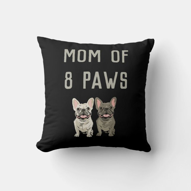 Mum of 8 paws cushion (Front)