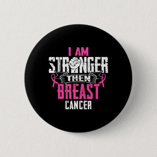 Mum Of A Fighter Support Squad Breast Cancer Ribbo 6 Cm Round Badge