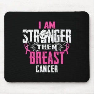 Mum Of A Fighter Support Squad Breast Cancer Ribbo Mouse Pad