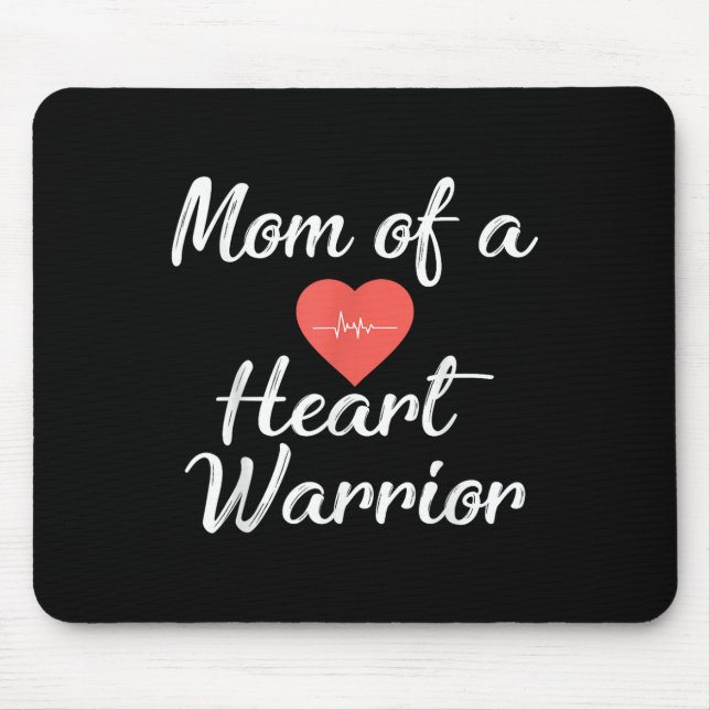 Mum Of A Heart Warrior Pride Awareness  Mouse Pad (Front)