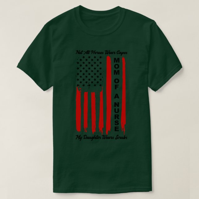 Mum of a Nurse 3 T-Shirt (Design Front)