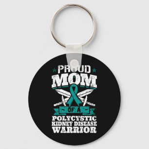 Mum Of A Polycystic Kidney Disease Warrior Awarene Key Ring