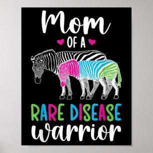 Mum Of A Rare Disease Warrior Mother Rare Disease Poster