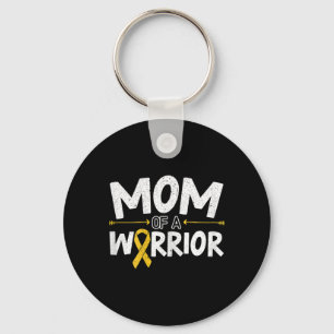 Mum Of A Warrior Childhood Cancer Awareness Month  Key Ring