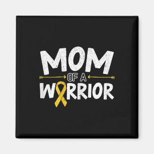Mum Of A Warrior Childhood Cancer Awareness Month Magnet