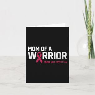 Mum of a Warrior Sickle Cell Anaemia Awareness Rec Card
