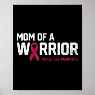 Mum of a Warrior Sickle Cell Anaemia Awareness Rec Poster